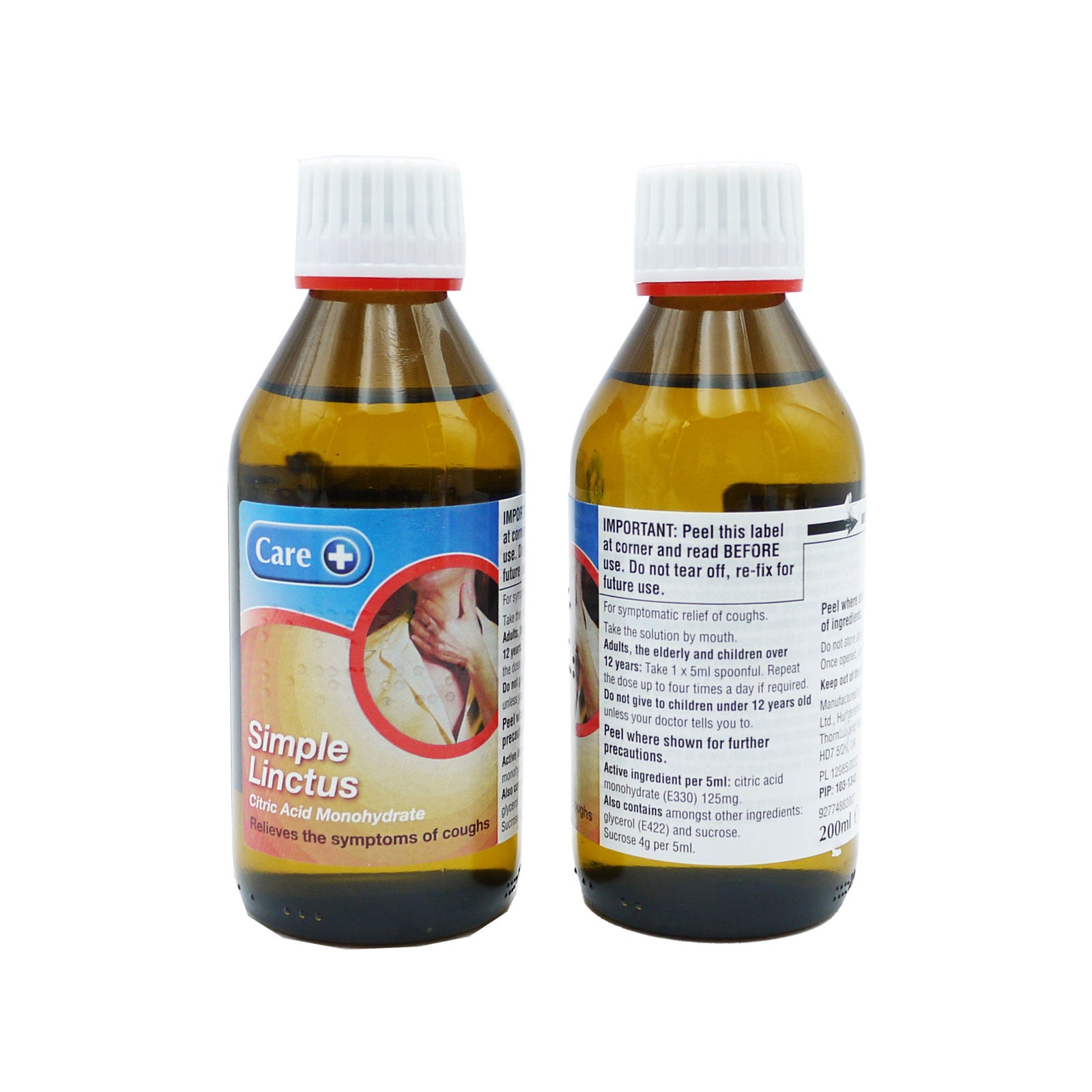 Care Simple Linctus 200ml | High Quality Health & Wellbeing Product Online - Product Image Care Simple Linctus 200ml | High Quality Health & Wellbeing Product Online - Product Image